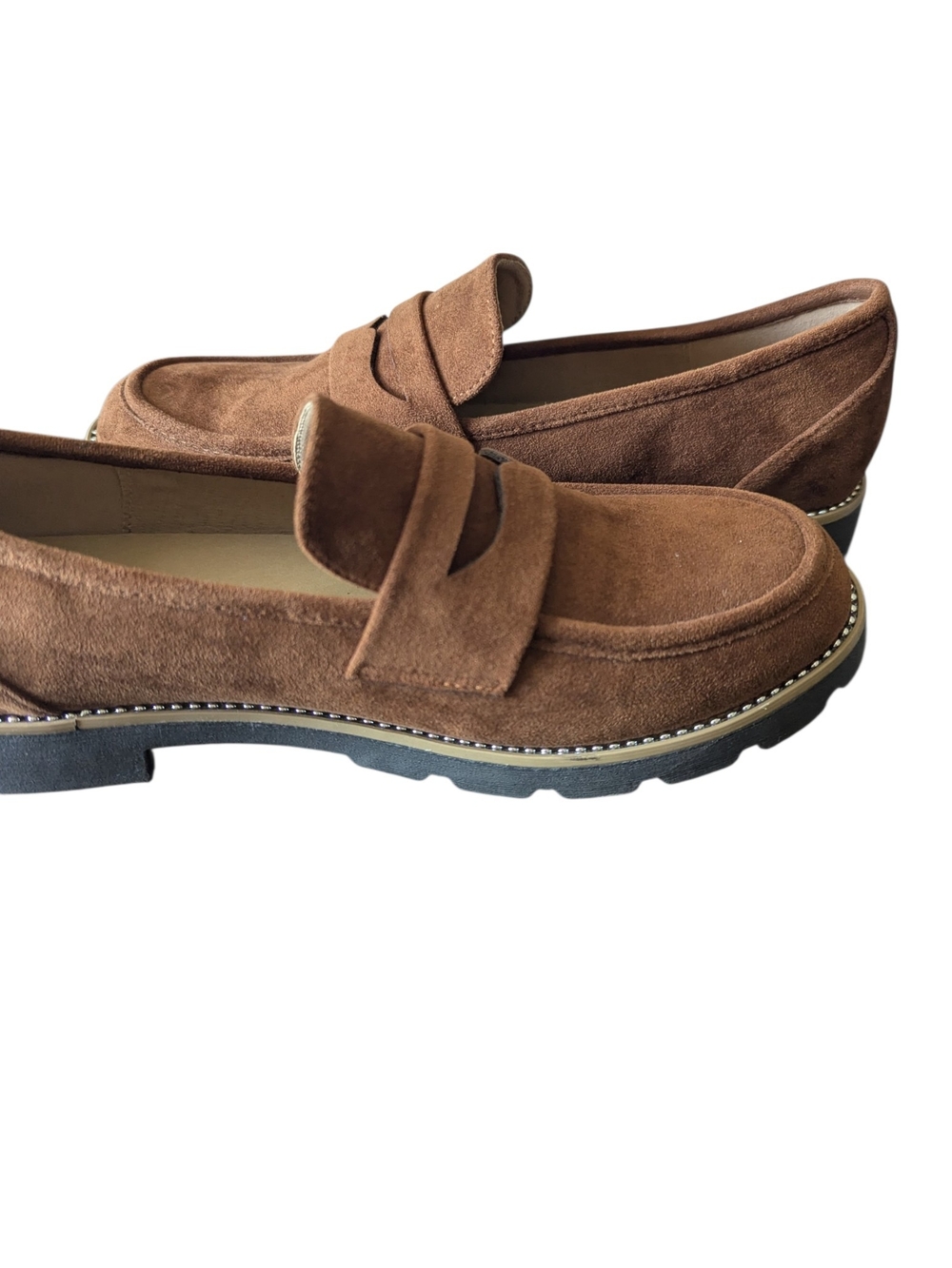 Taryn Rose Women's Brown Suede Slip-On Loafers Kilroy Size 8.5